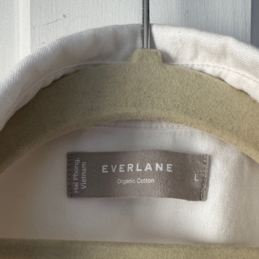 Everlane Organic Cotton Oxford Shirt in White L - Picture 2 of 14